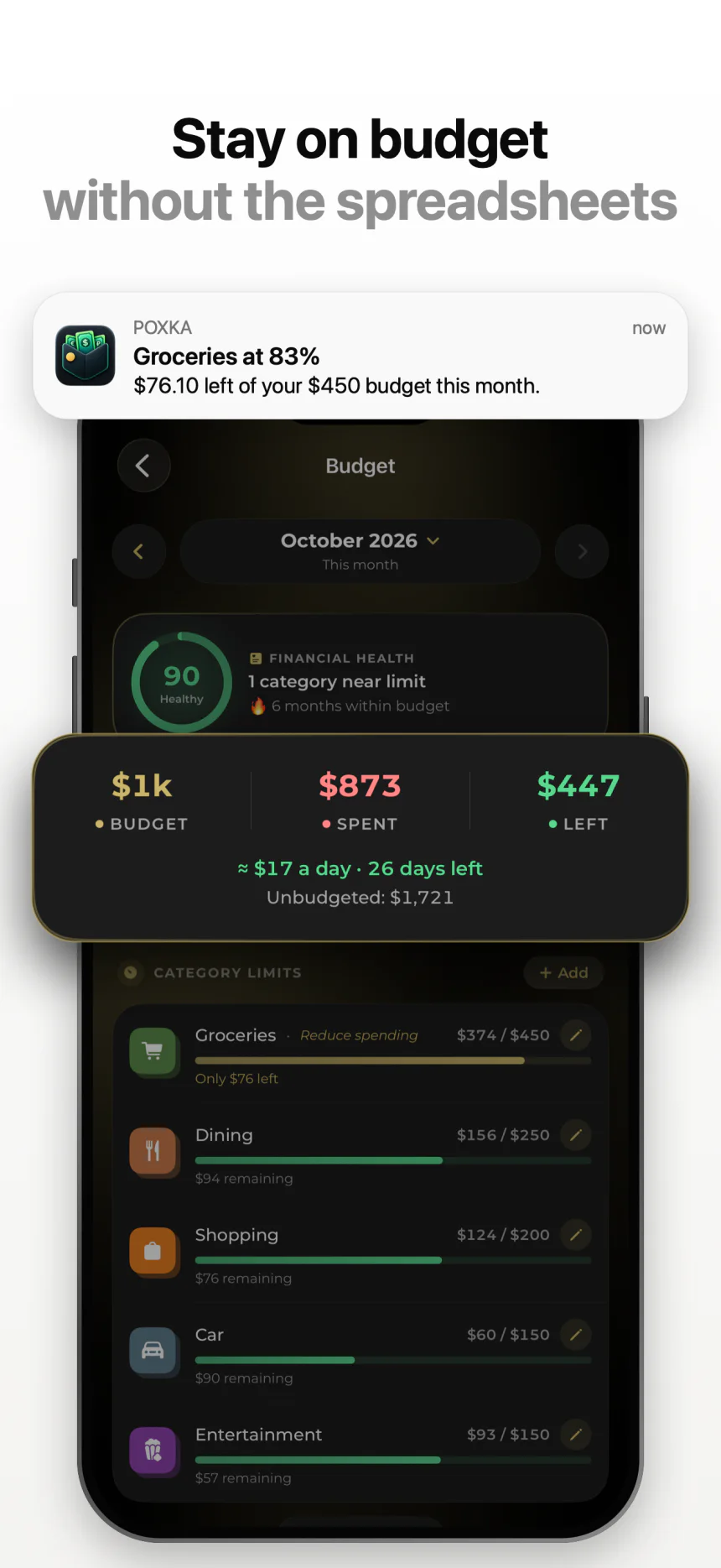 Stay on budget without the spreadsheets